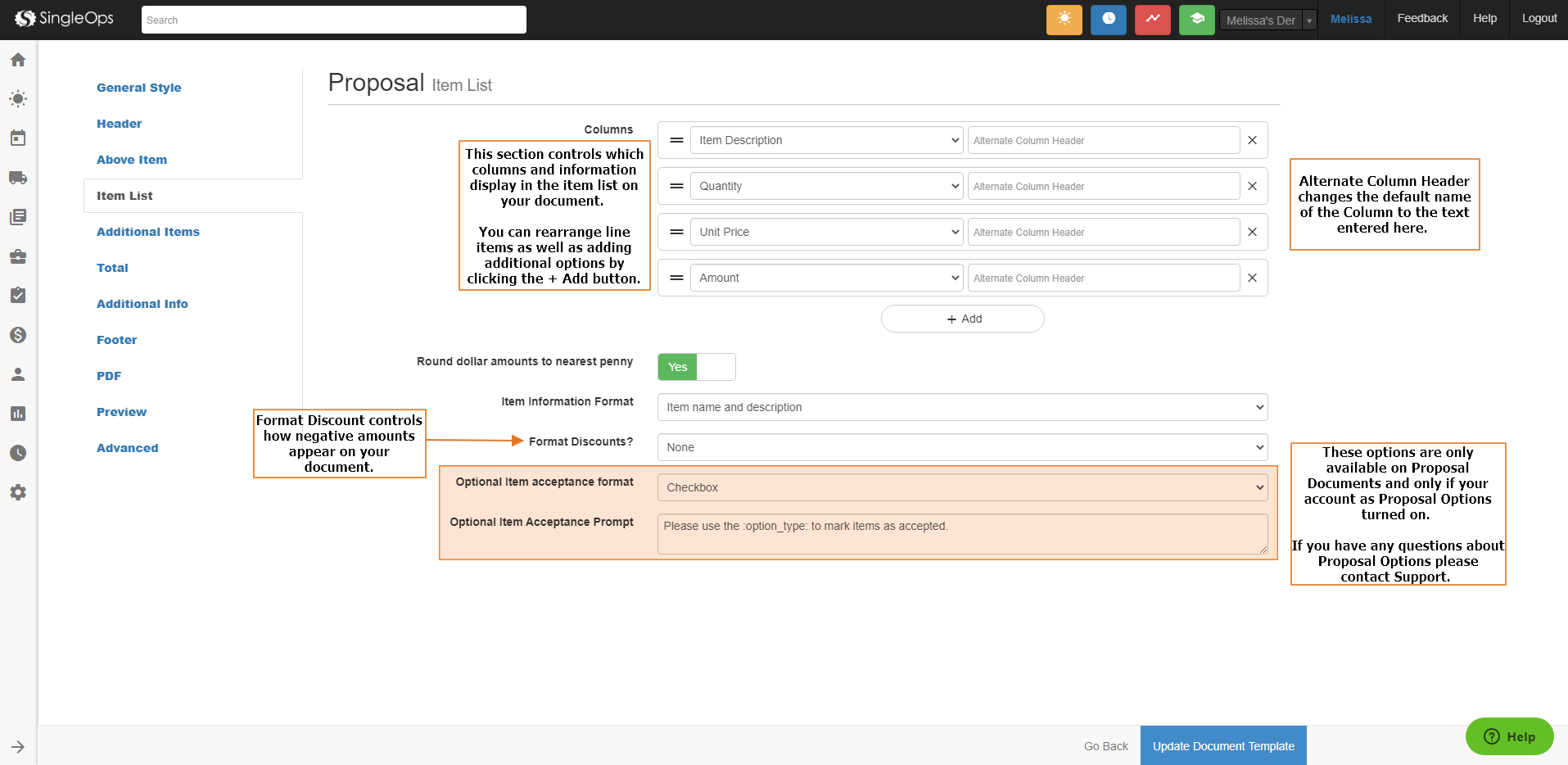 Document Templates – SingleOps
